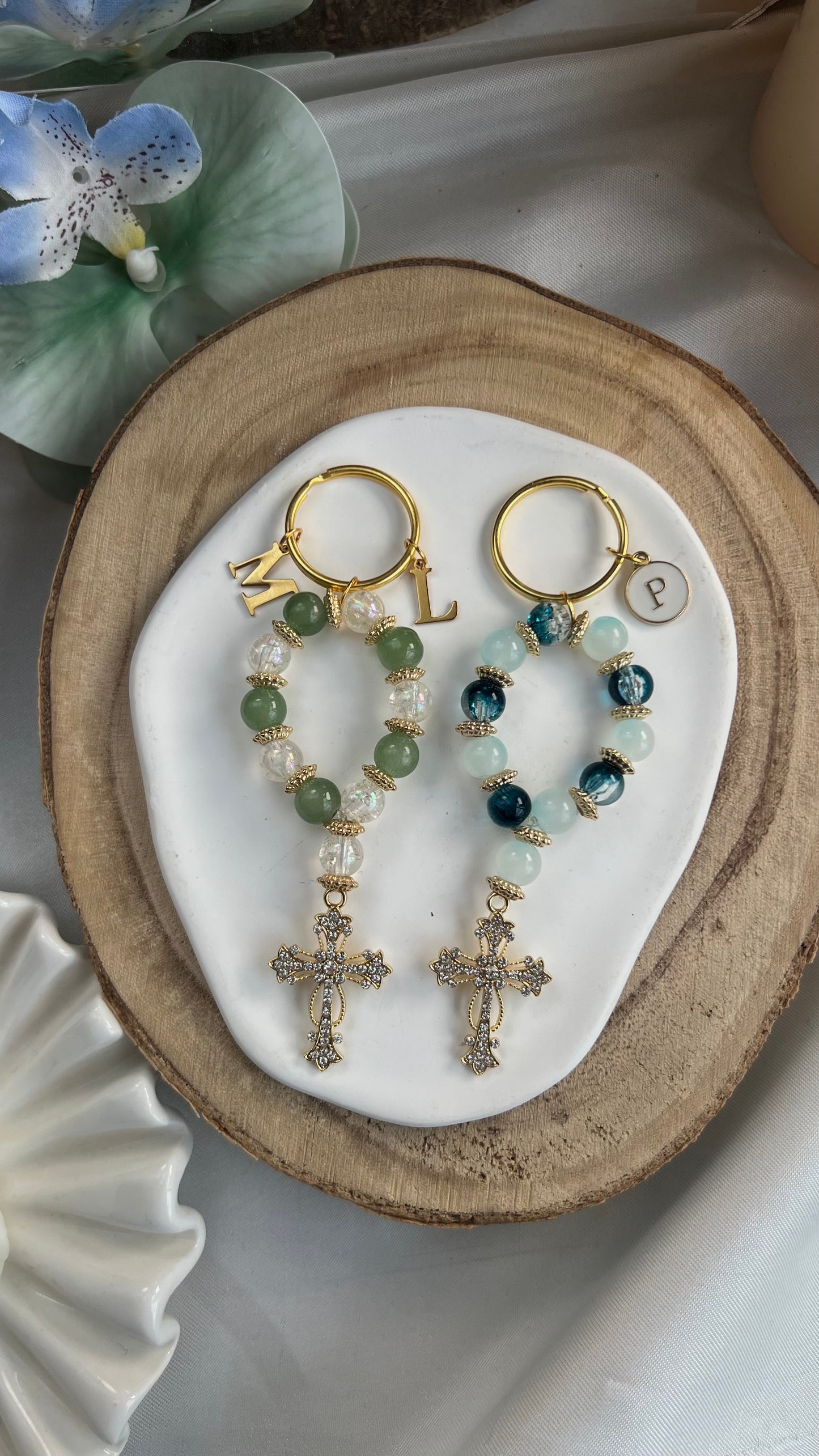 Lot de 2 porte clés dizainiers personnalisées