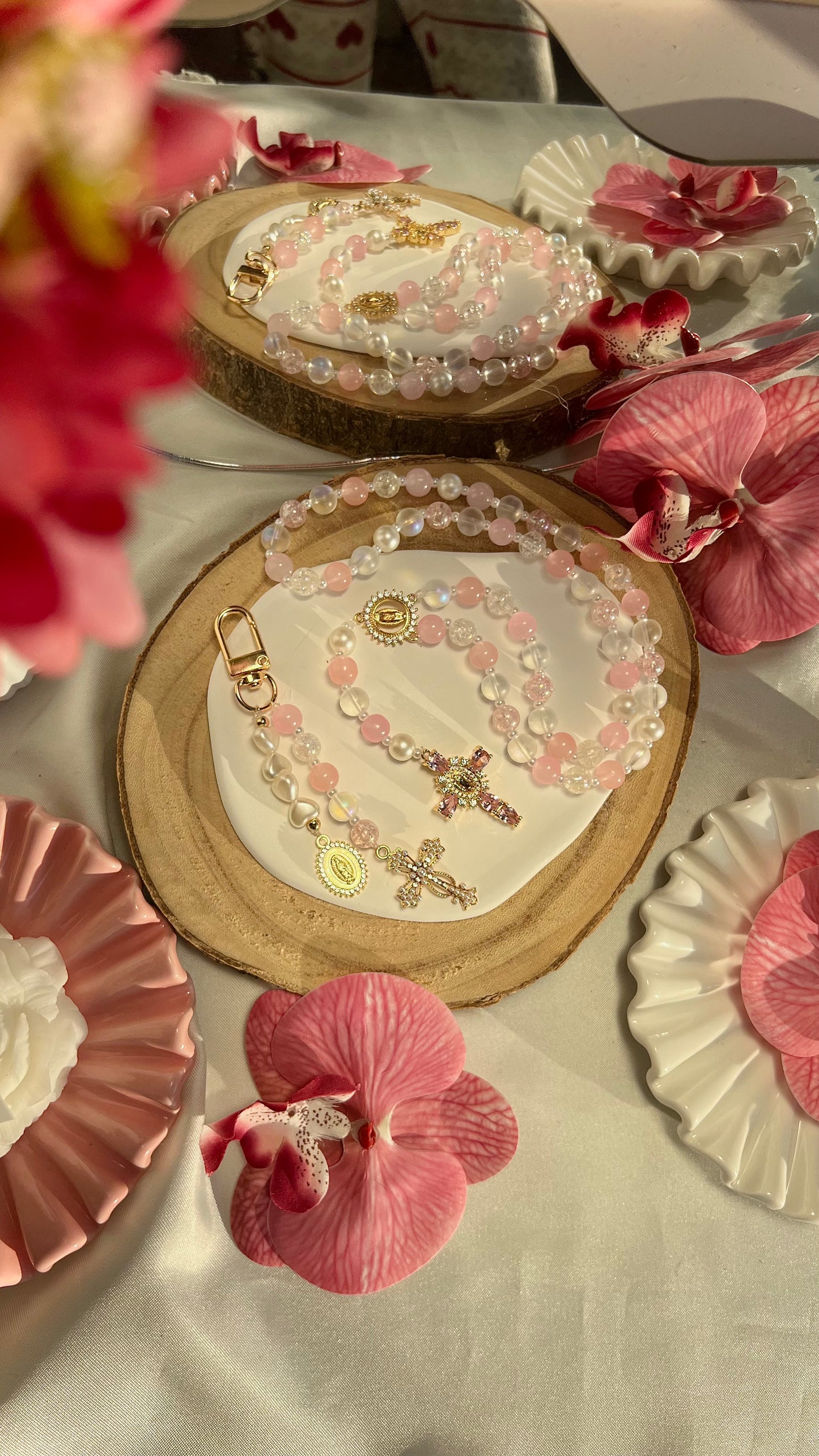Chapelet Hosanna rose