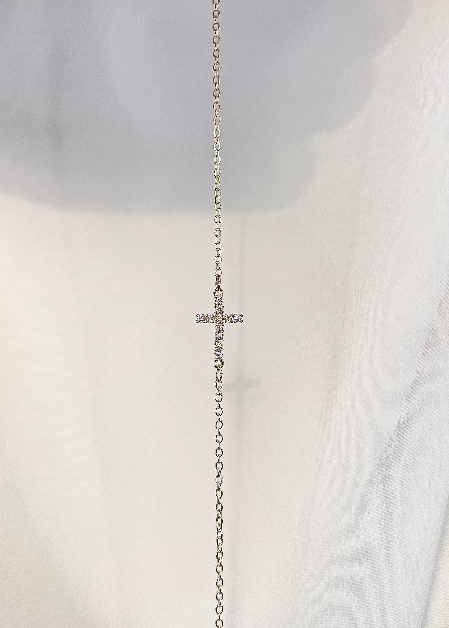Bracelet croix brillante