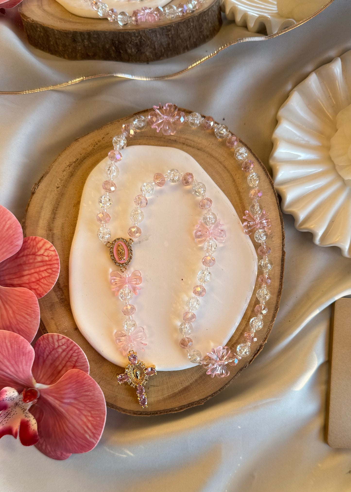 Chapelet Alba rose