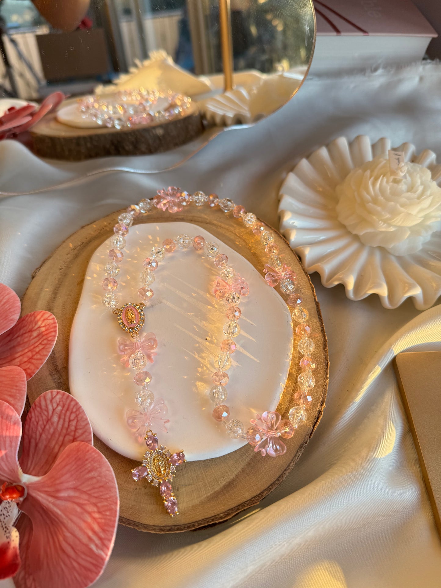 Chapelet Alba rose