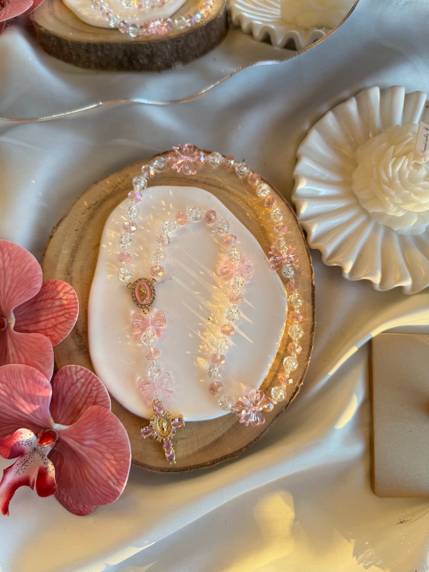 Chapelet Alba rose