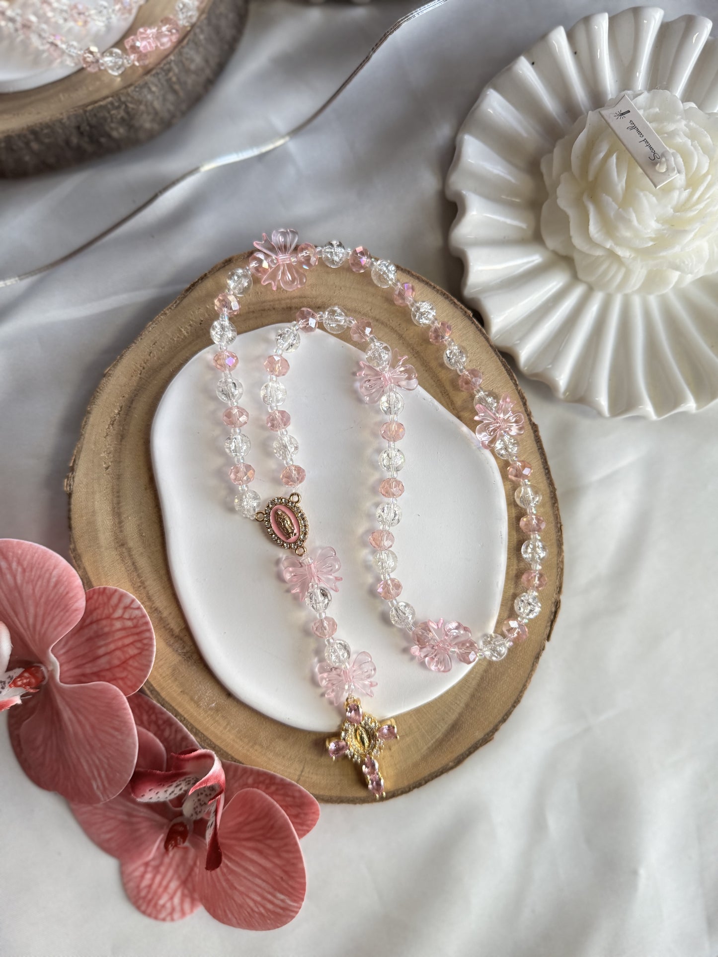 Chapelet Alba rose