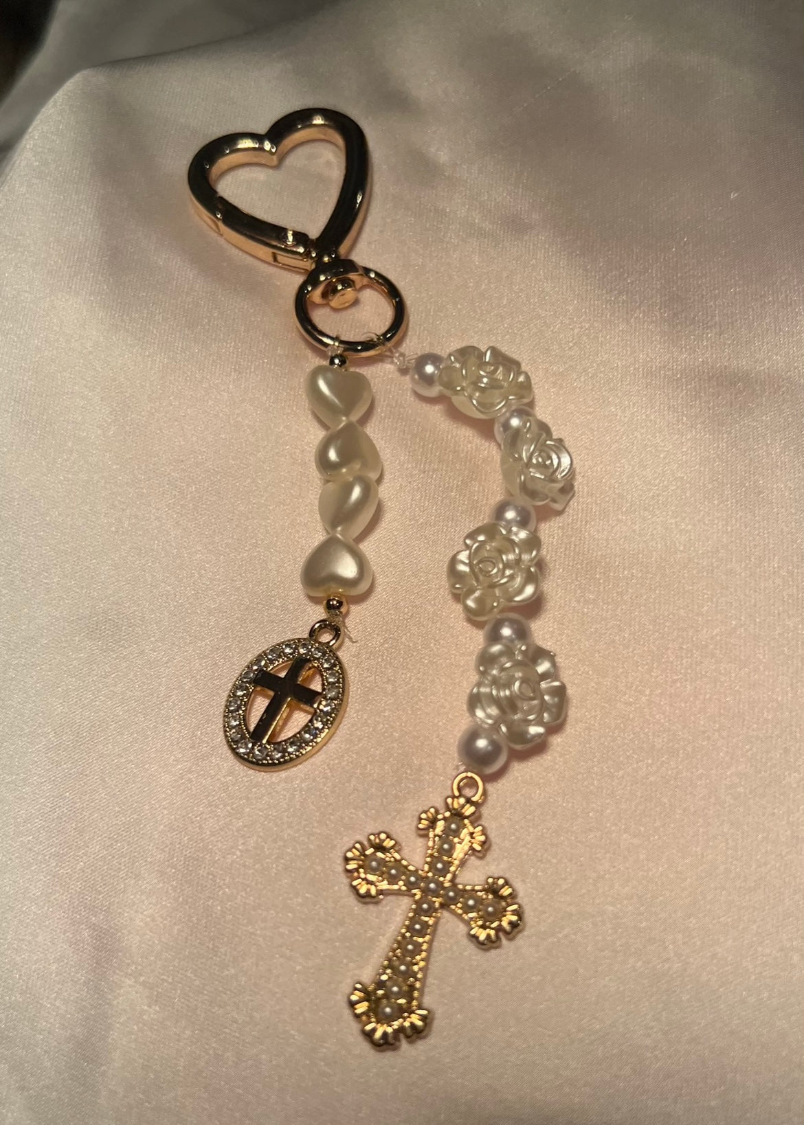 porte clé à roses