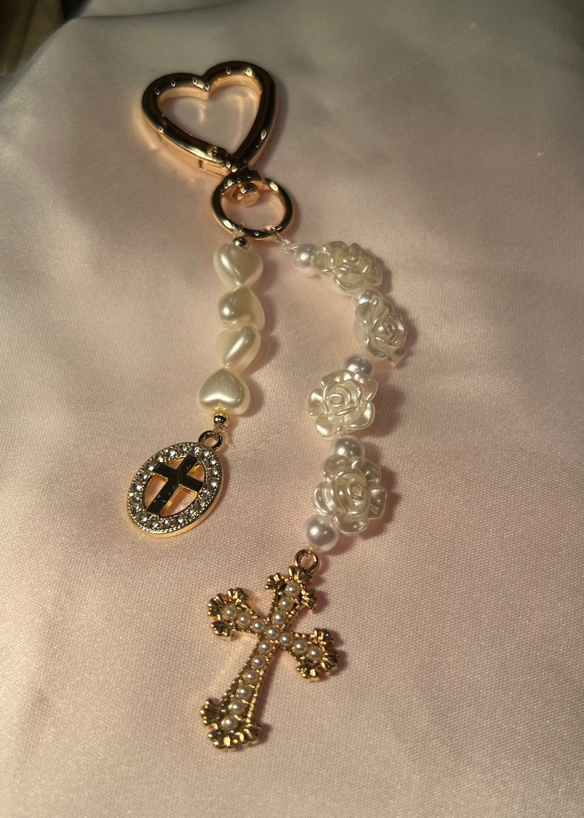 porte clé à roses
