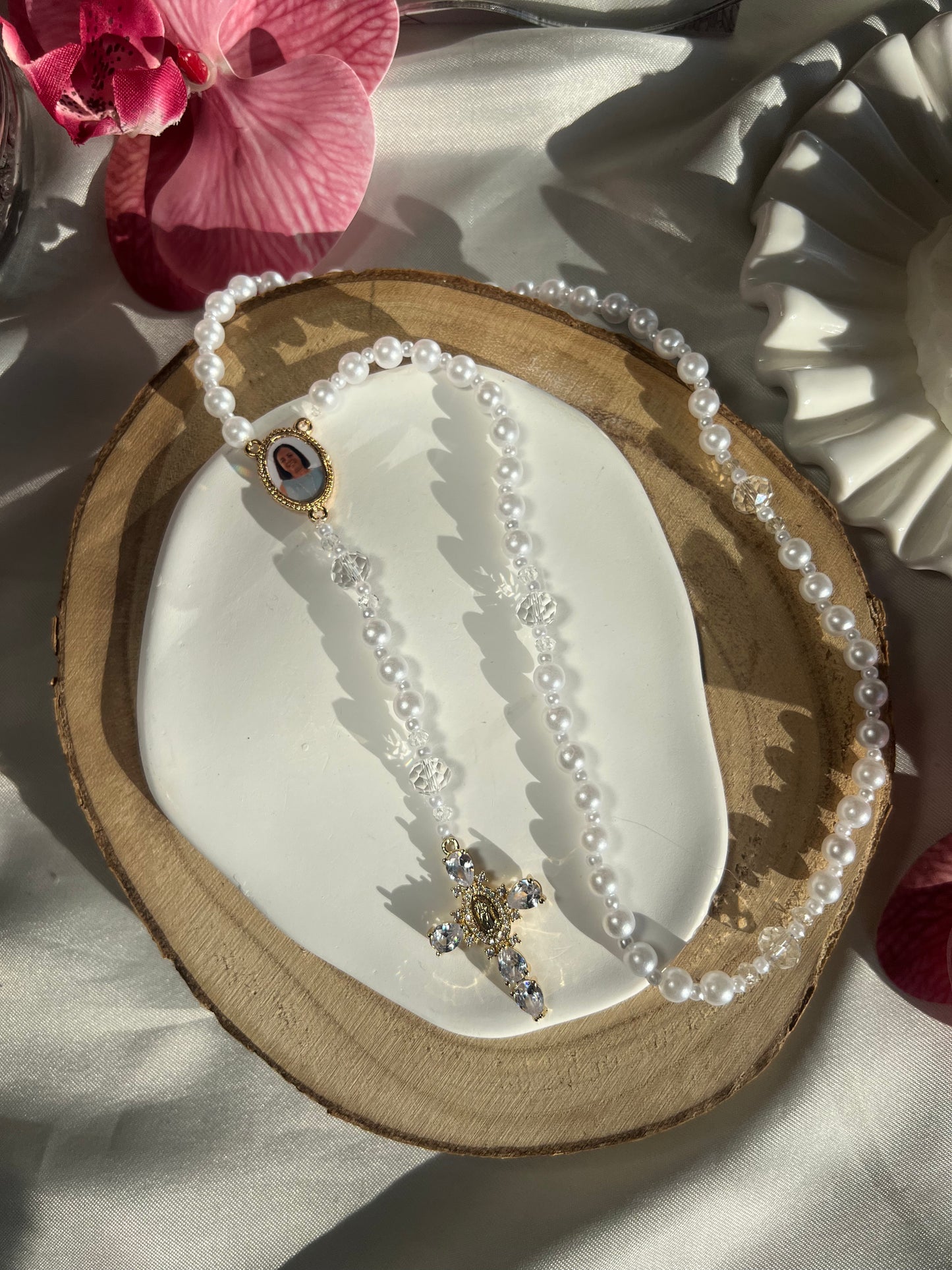 Chapelet avec medaillon photo