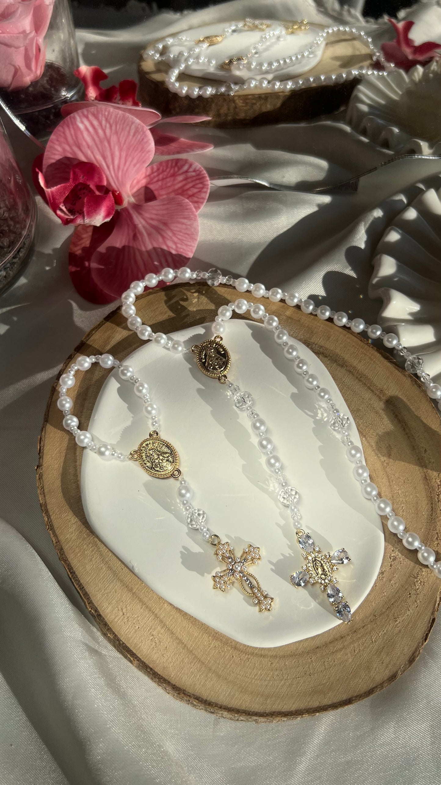 Chapelet avec medaillon photo