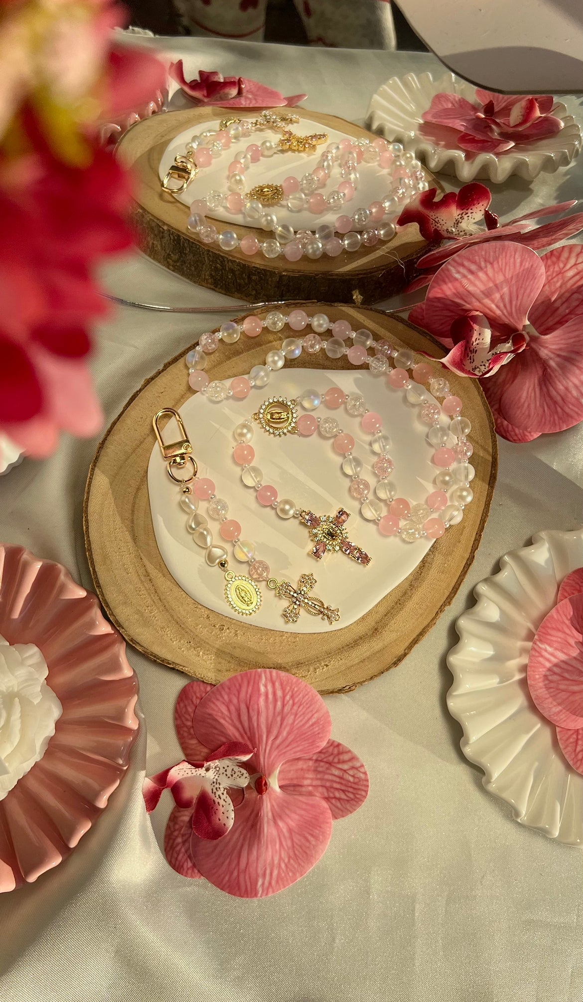 Chapelet Hosanna rose