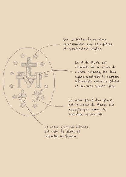 Collier médaille miraculeuse