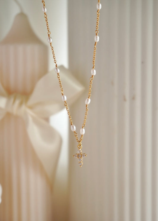Collier Lena sur chaîne en pierre naturelles (4 pierres disponible)