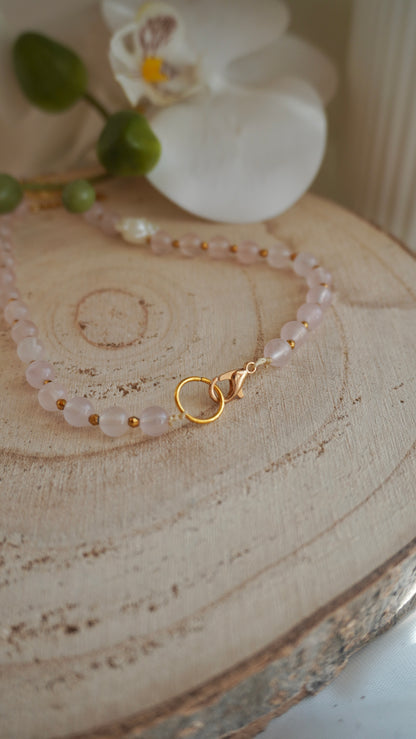 chapelet de rétro personnalisé en quart rose