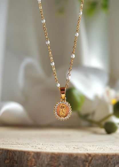 Collier à confectionner (choix de la chaîne et de la couleur de la médaille !)