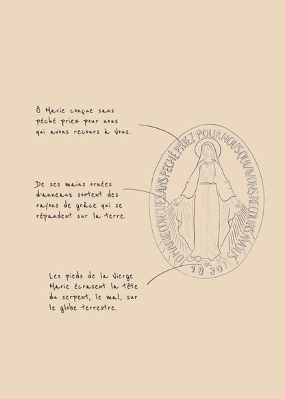 Collier médaille miraculeuse