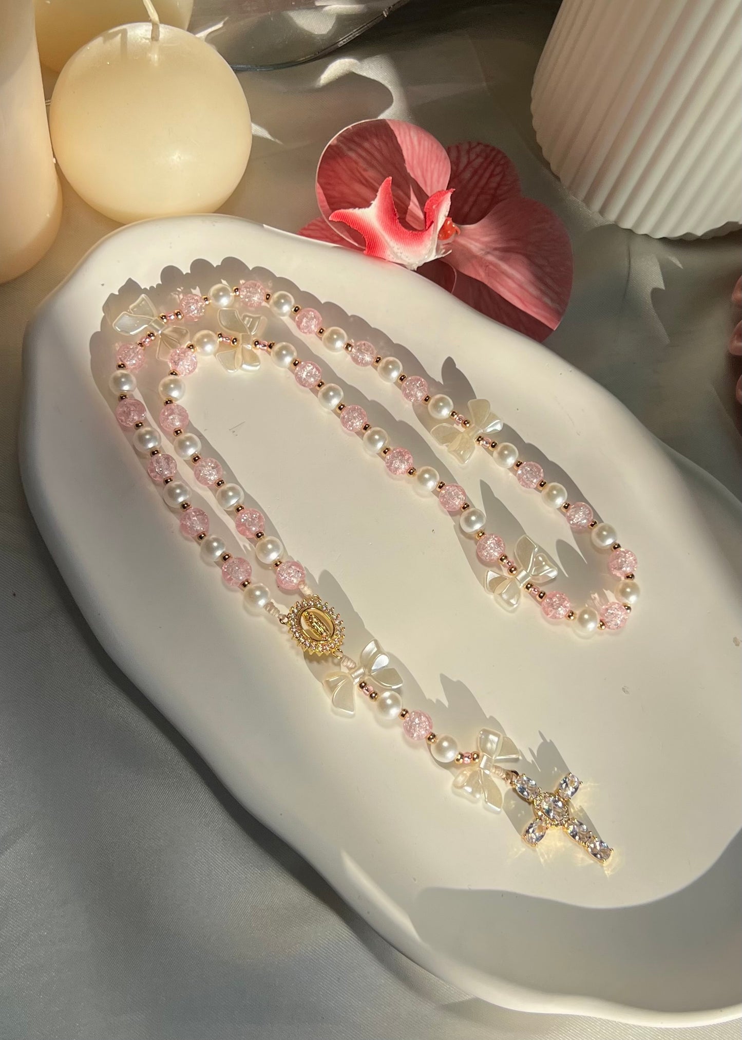 Chapelet Nova en rose