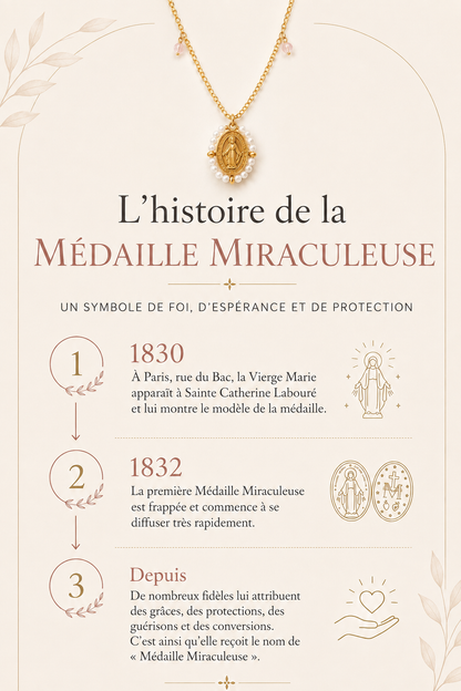 Collier médaille miraculeuse