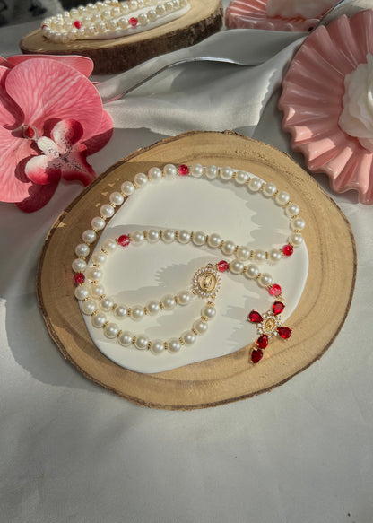 Chapelet rouge et blanc