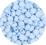 Perle bleue écriture blanche