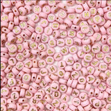 Perle rose écriture dorée